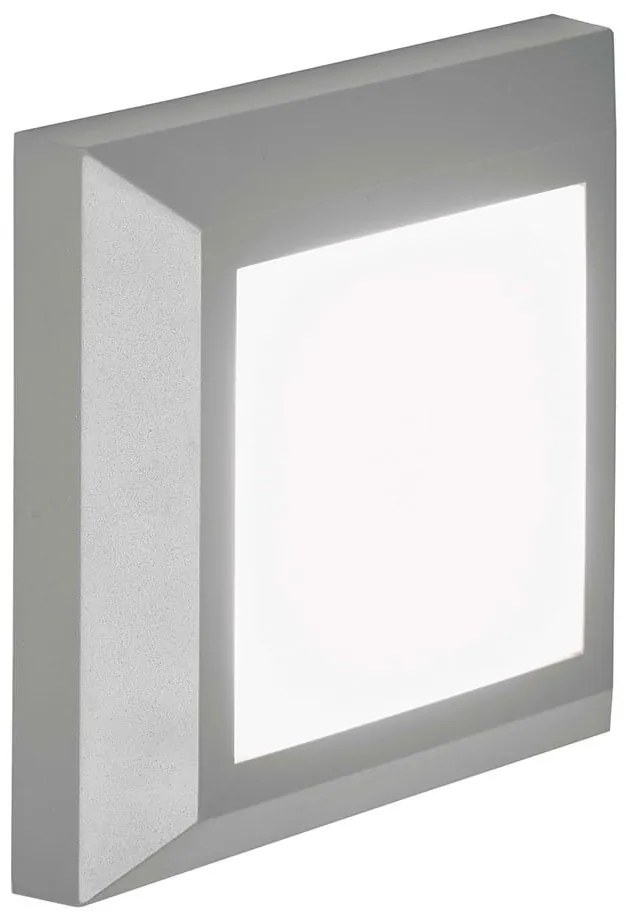 Φωτιστικό Τοίχου-Απλίκα Led Leros Plus 4137900 D125X125 Grey Viokef