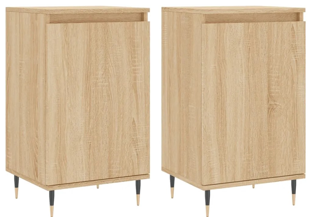 vidaXL Ντουλάπια 2 τεμ. Sonoma Δρυς 40x35x70 εκ. Επεξεργασμένο Ξύλο