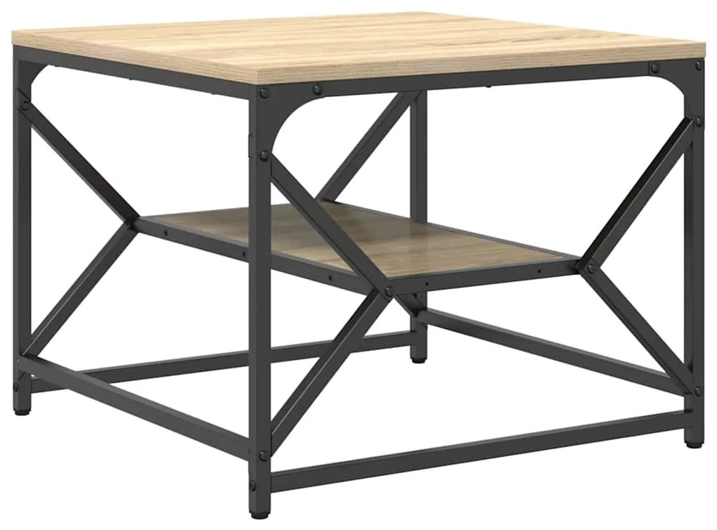 vidaXL Τραπεζάκι σαλονιού Sonoma Δρυς 51 x 50 x 40 εκ.
