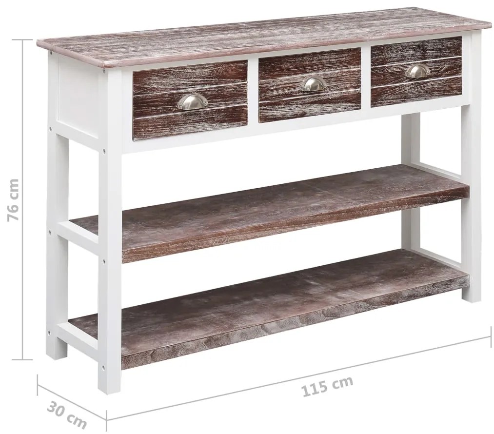 Μπουφές Αντικέ Καφέ 115 x 30 x 76 εκ. από Ξύλο 284164
