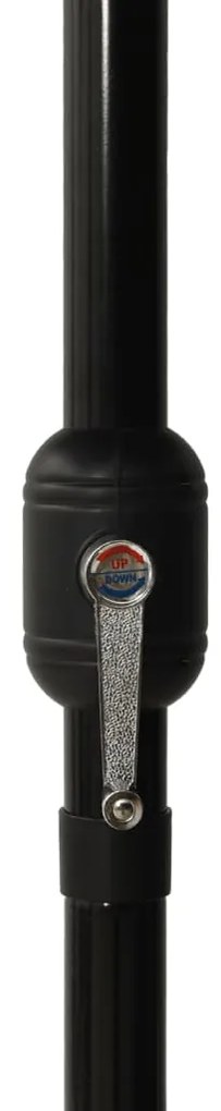 vidaXL Ομπρέλα Κήπου 3 Επιπέδων Πράσινη 2,5 x 2,5μ. με Ιστό Αλουμινίου