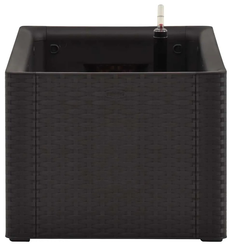 vidaXL Ζαρντινιέρα Κήπου Ανθρακί 100x43x33 εκ. με Αυτόματο Πότισμα