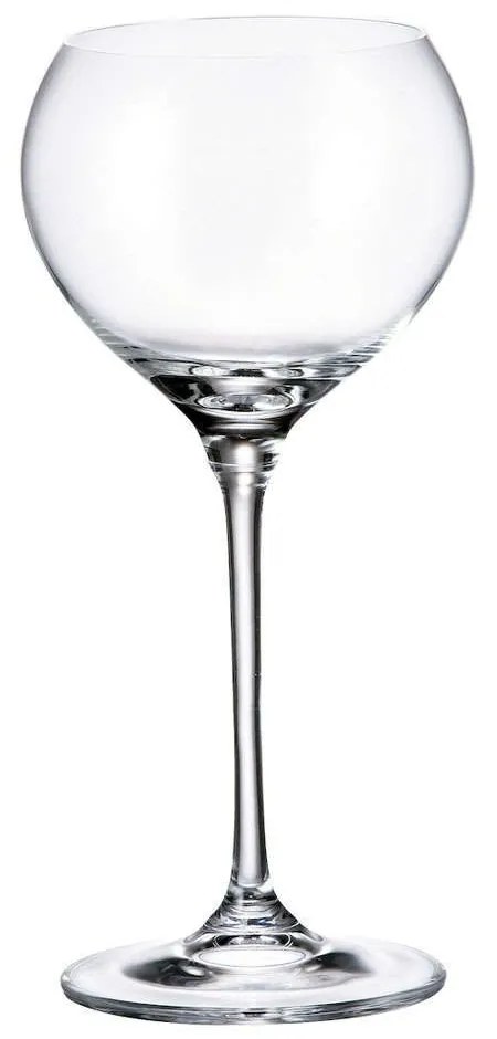 Ποτήρι Κρασιού Κολωνάτο Carduelis CTB01F06340 340ml Κρυστάλλινο Clear Βοημίας Crystal