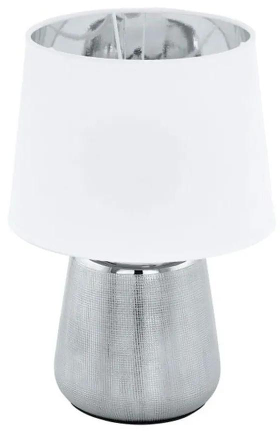 Φωτιστικό Επιτραπέζιο Manalba 1 99329 Silver-White Eglo Κεραμικό