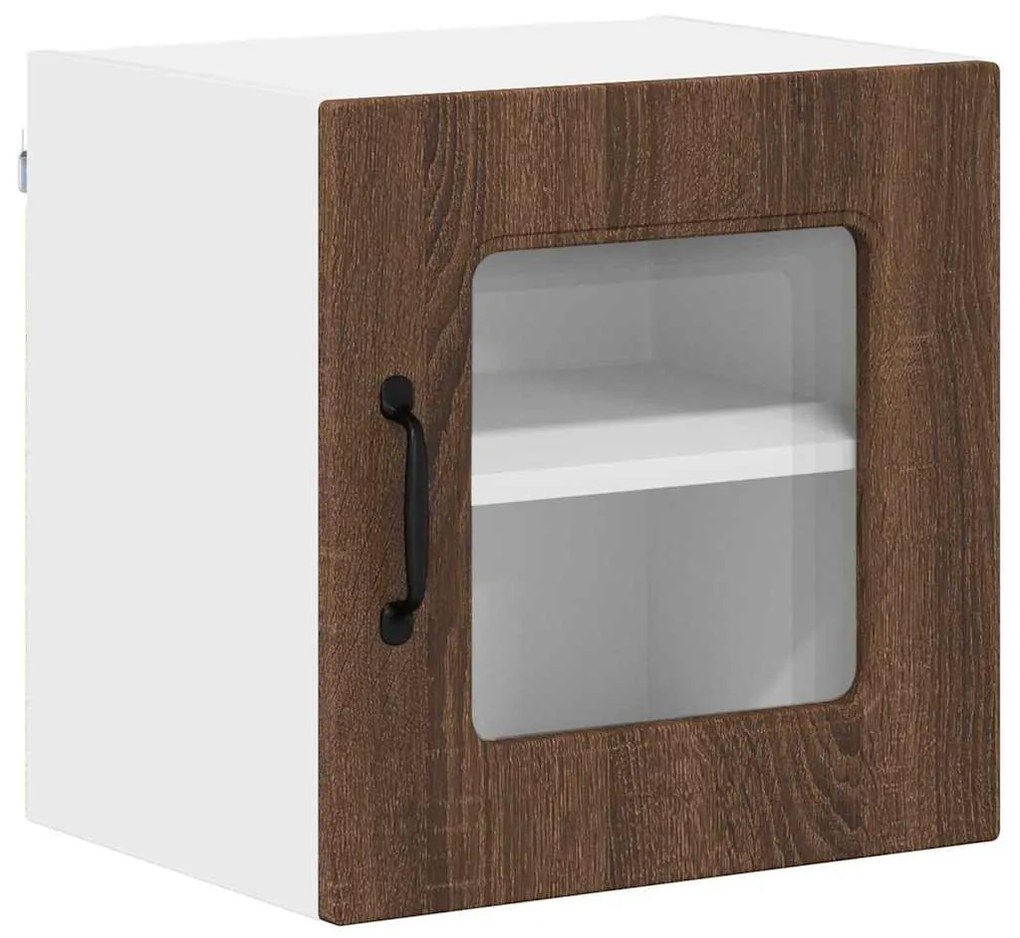 vidaXL Κρεμαστό ντουλάπι κουζίνας 2 pcs Καφέ δρυς 40 x 31 x 40 εκ.