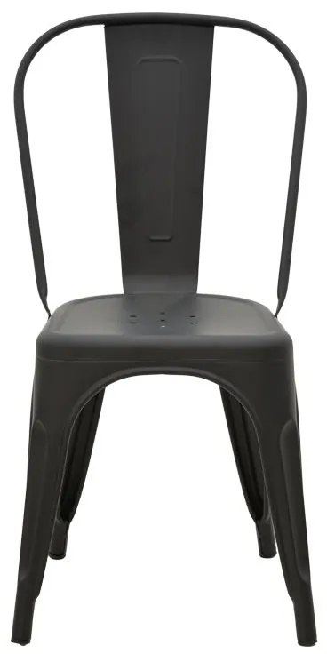 Καρέκλα Utopia μαύρο ματ μέταλλο 44x44x85εκ 44x44x85 εκ.