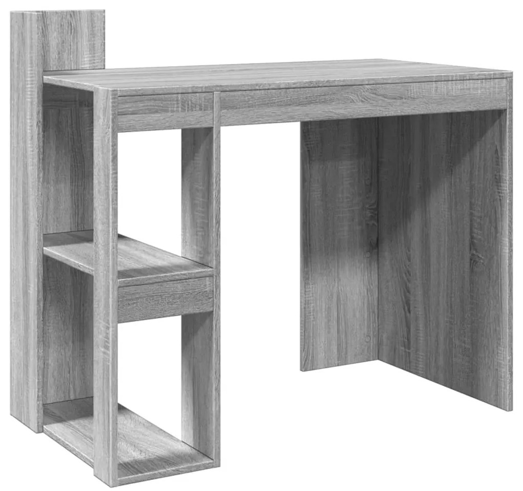 vidaXL Γραφείο Γκρι Sonoma 103,5x56,5x94 εκ. από Επεξεργασμένο Ξύλο