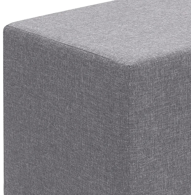 ΣΚΑΜΠΩ LINDA MEGAPAP ΥΦΑΣΜΑΤΙΝΟ ΧΡΩΜΑ ΓΚΡΙ 40X40X40ΕΚ.
