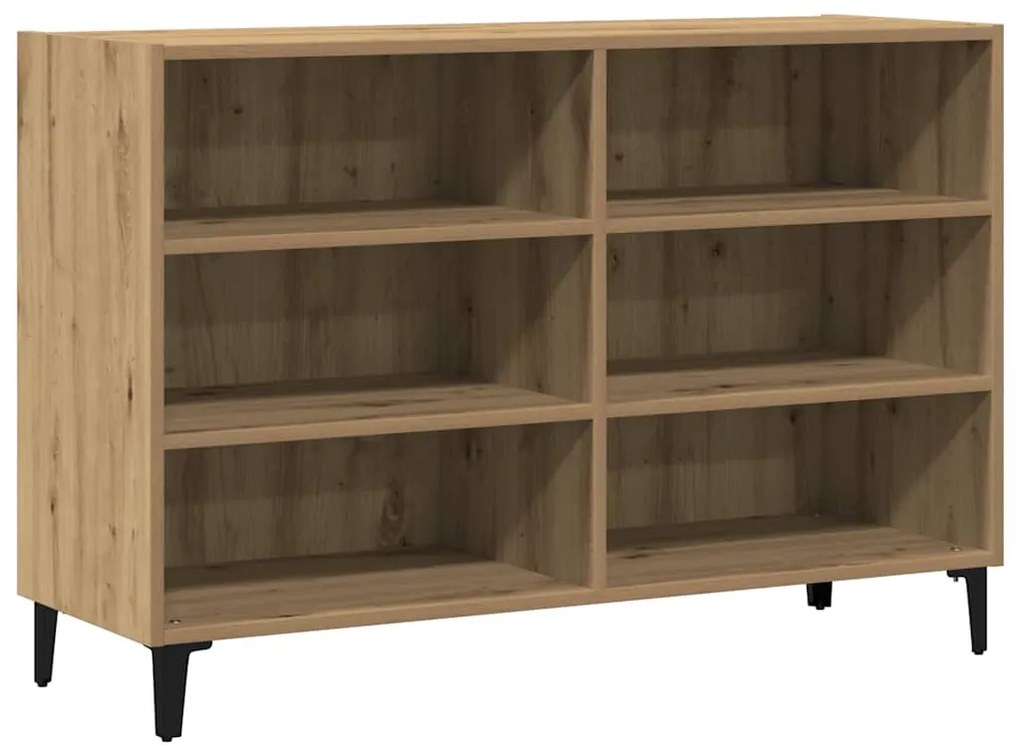 vidaXL Ραφιέρα Αρτισιανή Δρυς 103,5 x 35 x 70 εκ. από Επεξεργ. Ξύλο