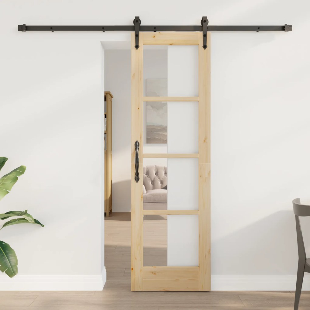 vidaXL Συρόμενη Πόρτα με κιτ εξαρτημάτων 'ORKDAL'61x198,5 εκ