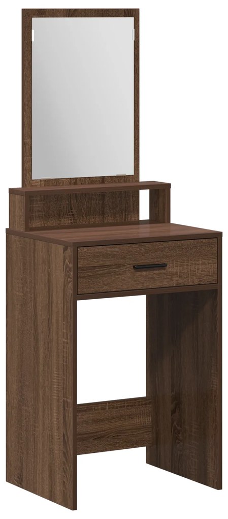 vidaXL Καφετί Επιτραπέζιο με Συρτάρια 50x41x140 εκ