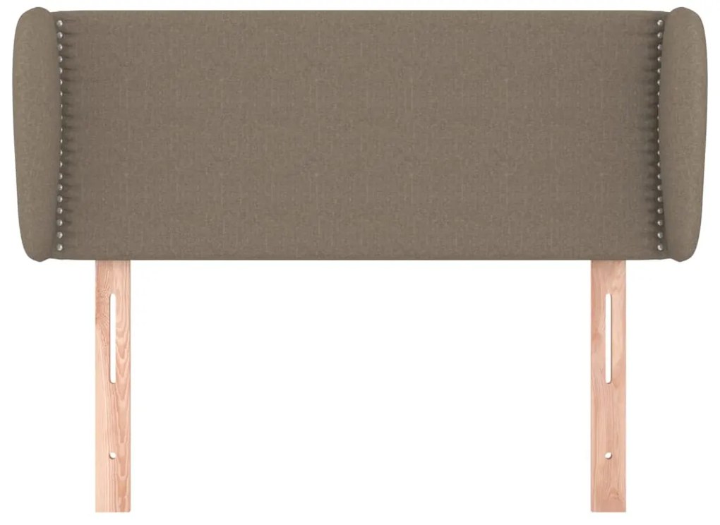 vidaXL Κεφαλάρι με Πτερύγια Taupe 103x23x78/88 εκ. Υφασμάτινο