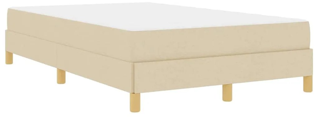 vidaXL Κρεβάτι με ελατήρια Κρέμα και Καφέ 120 x 190 cm