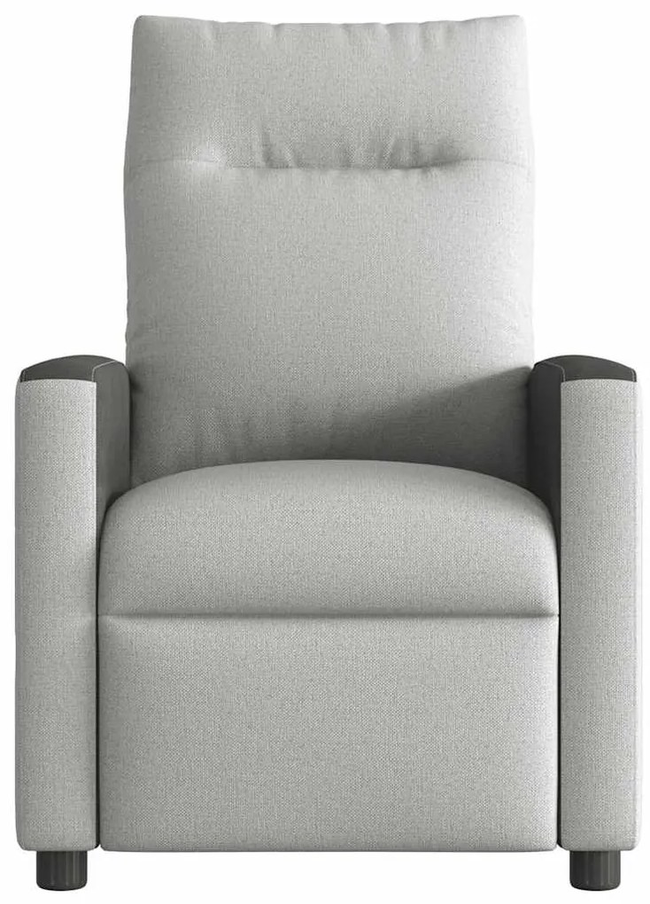 vidaXL καρέκλα ανάκλισης μασάζ Cloud Grey Fabric