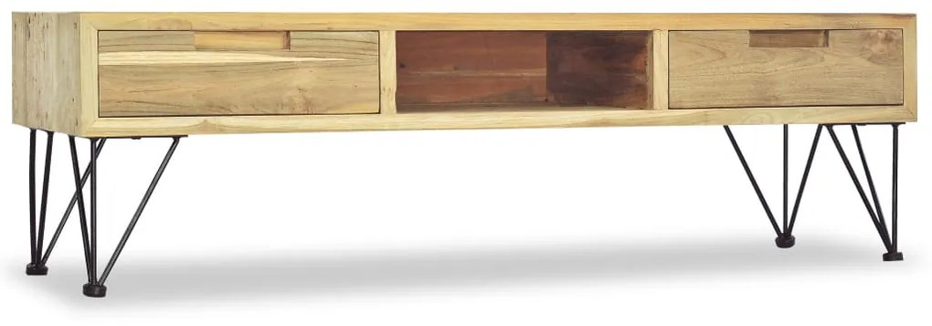 vidaXL Έπιπλο Τηλεόρασης 120 x 35 x 35 εκ. από Μασίφ Ξύλο Teak