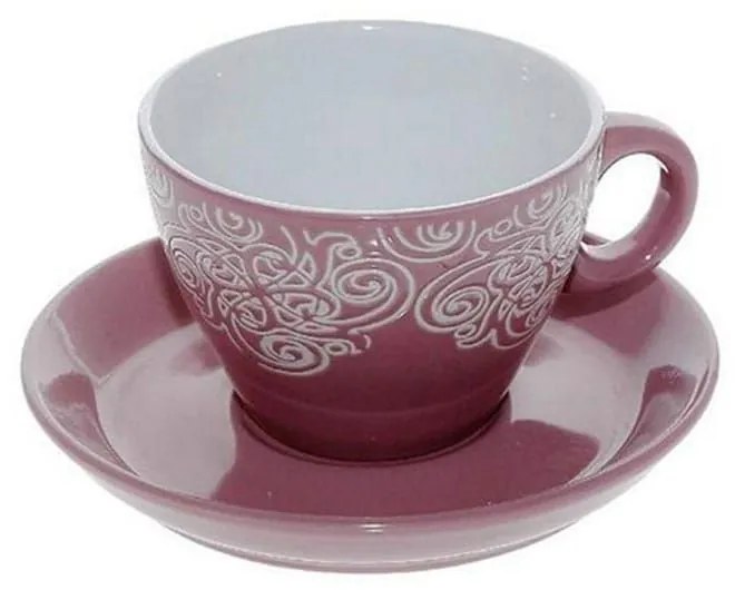 Φλυτζάνι Εσπρέσσο Με Πιατάκι Vienna Hun125K6 Pink Espiel Ceramic