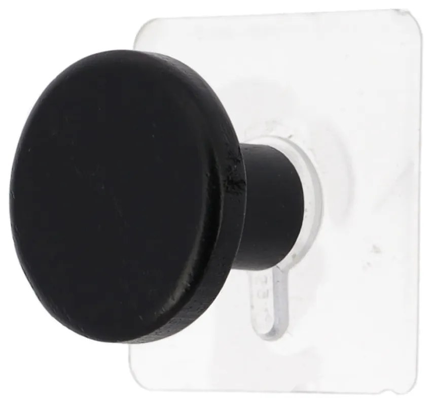 Κρεμαστράκι Αυτοκόλλητο (Φ4.5x4) T-D Rack Black 91040103