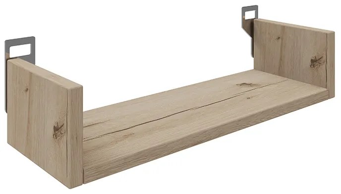 Ραφιέρα τοίχου Derva pakoworld σε oak απόχρωση 45x15x10cm 361-000082
