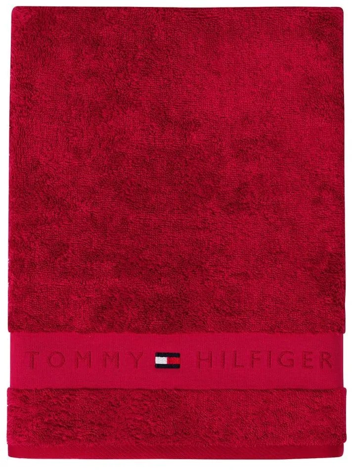 Πετσέτα Legend 221323 Red Tommy Hilfiger Body 100x150cm 100% Βαμβάκι