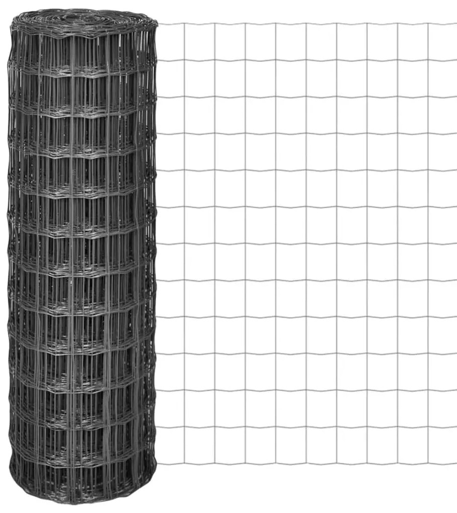 vidaXL Συρματόπλεγμα Γκρι 10 x 1,2 μ. Ατσάλινο