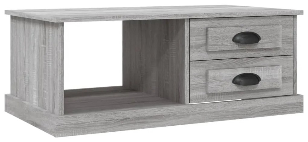 vidaXL Τραπεζάκι Σαλονιού Γκρι Sonoma 90x50x35 εκ. Επεξεργασμένο Ξύλο