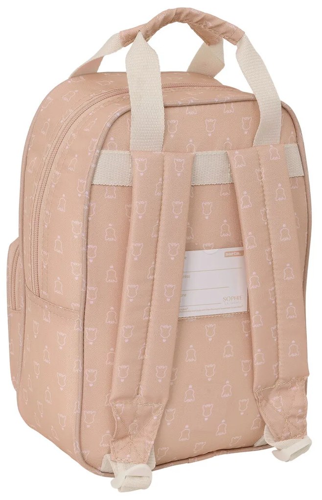 Σχολική Τσάντα Sophie la Girafe Μπεζ 20 x 28 x 8 cm