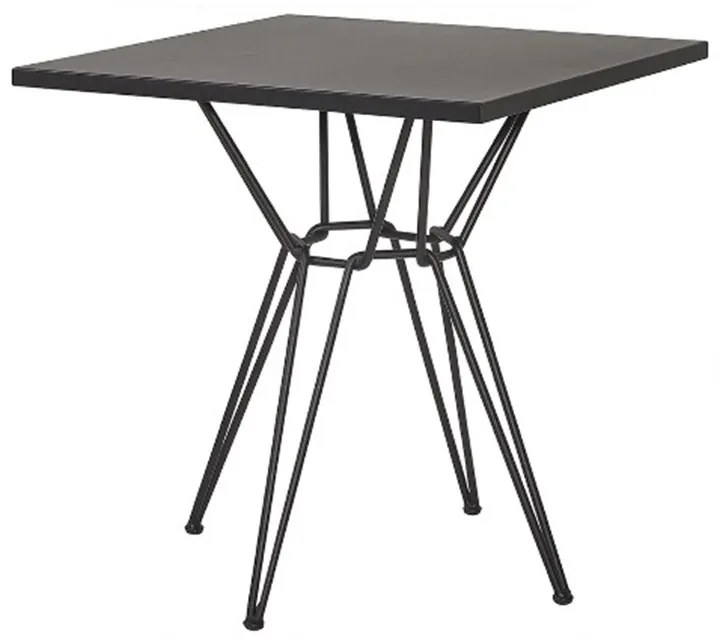 Τραπέζι Κήπου Cologne/T4 02-00-1029 60x60x74cm Black