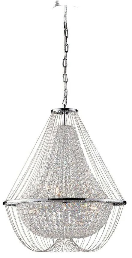 Φωτιστικό Οροφής I-Vienna-S45 CR Chrome Luce Ambiente Design Crystal