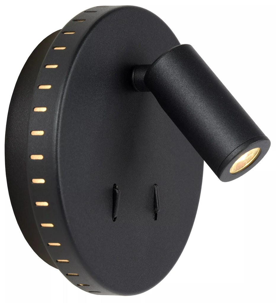 Φωτιστικό Επίτοιχο Lucide 79201-09-30 BENTJER Μαύρο Ματ (Black Mat) 3000 K
