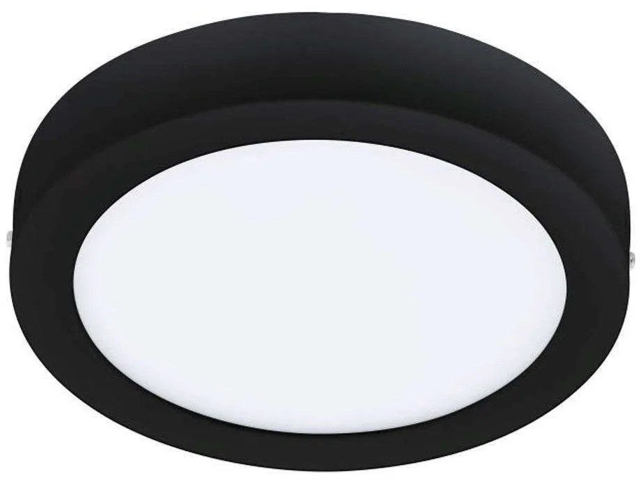 Φωτιστικό Οροφής-Πλαφονιέρα Fueva-Z 900108 21x2,8cm Dimmable Led 16,5W Black Eglo Steel,Plastic