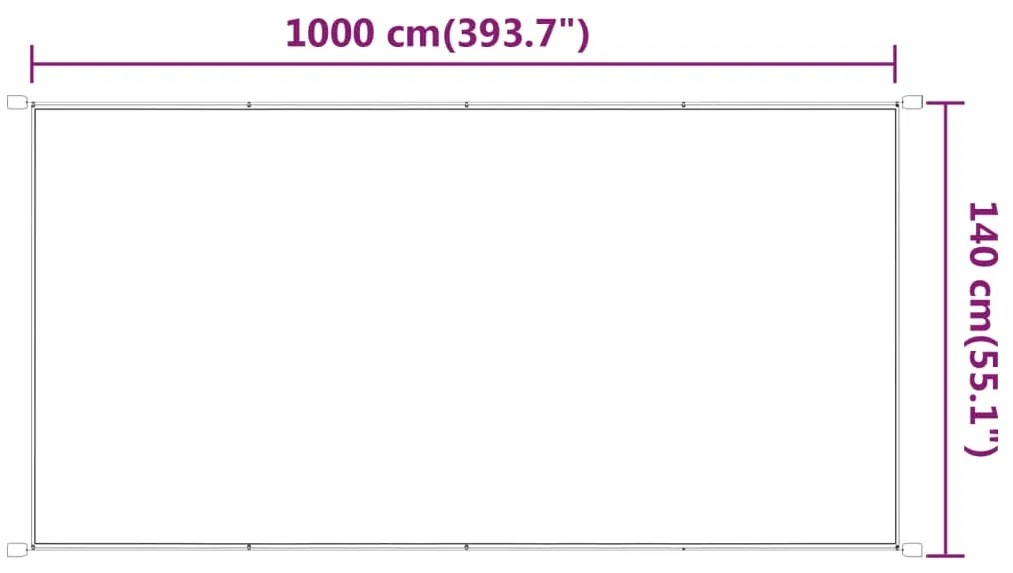 Τέντα Κάθετη Μπεζ 140 x 1000 εκ. από Ύφασμα Oxford - Μπεζ