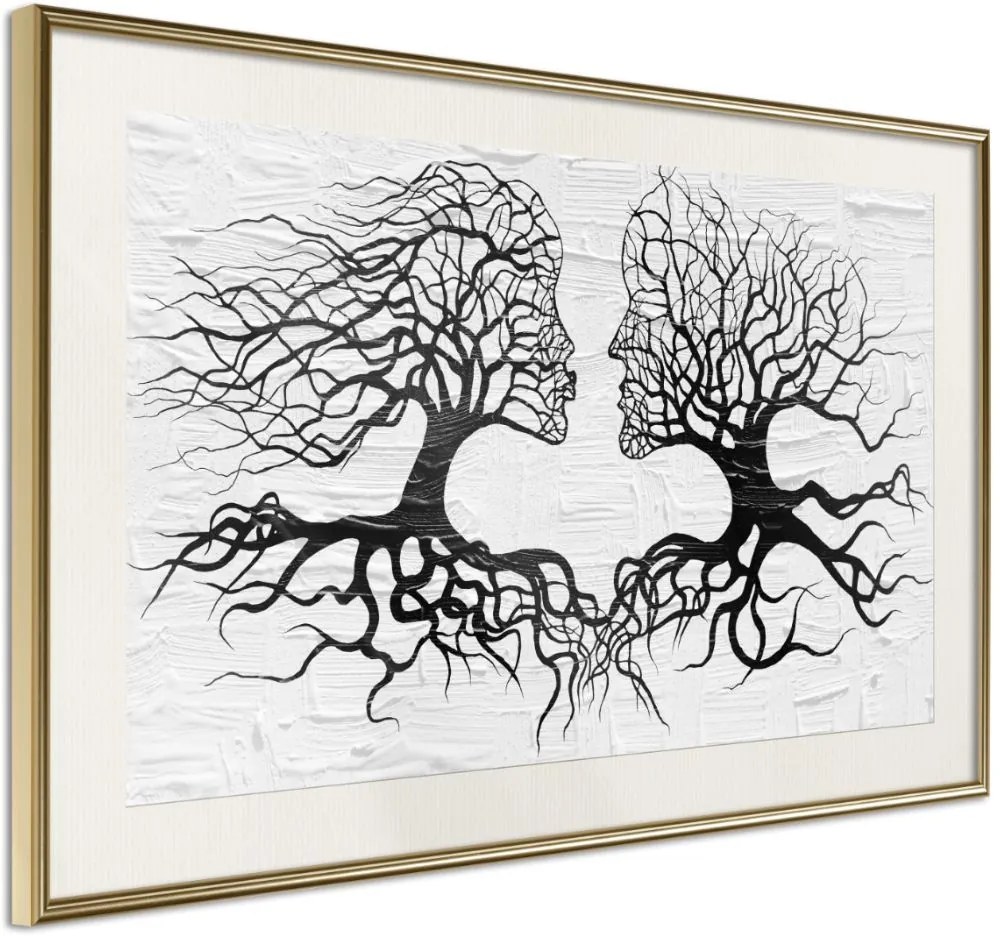 Αφίσα - Like the Old Trees - 60x40 - Χρυσό - Με πασπαρτού