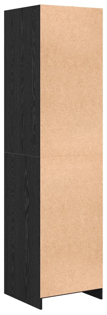 vidaXL Ντουλάπι Μαύρη δρυς 50 x 50 x 200 εκ. Επεξεργασμένο ξύλο