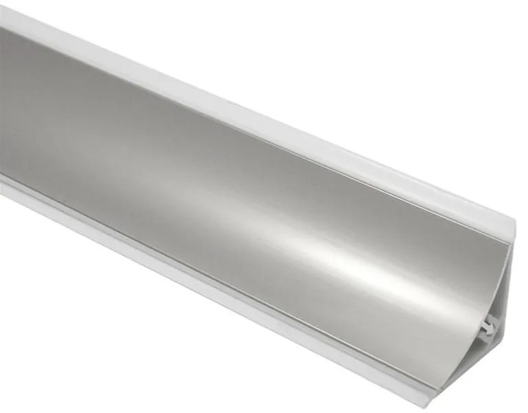 Αρμοκάλυπτρο Αλουμινίου Πομπέ Μέσα ART01 Νίκελ Ματ 2 μέτρα 200x2.9x2.9 εκ.