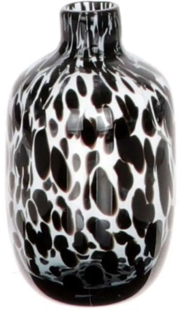 Βάζο Γυάλινο Panther 012.862296034 12x19cm Black Glass