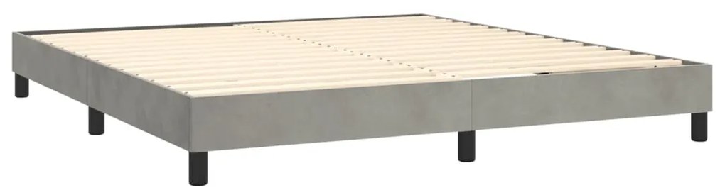 ΚΡΕΒΑΤΙ BOXSPRING ΜΕ ΣΤΡΩΜΑ ΑΝΟΙΧΤΟ ΓΚΡΙ 160X200 ΕΚ. ΒΕΛΟΥΔΙΝΟ 3141311