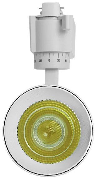 Globostar S-40016 Μονοφασικό Bridgelux COB LED Λευκό Φωτιστικό Σποτ Ράγας 20W 230V 2600lm 30° Ψυχρό Λευκό 6000k