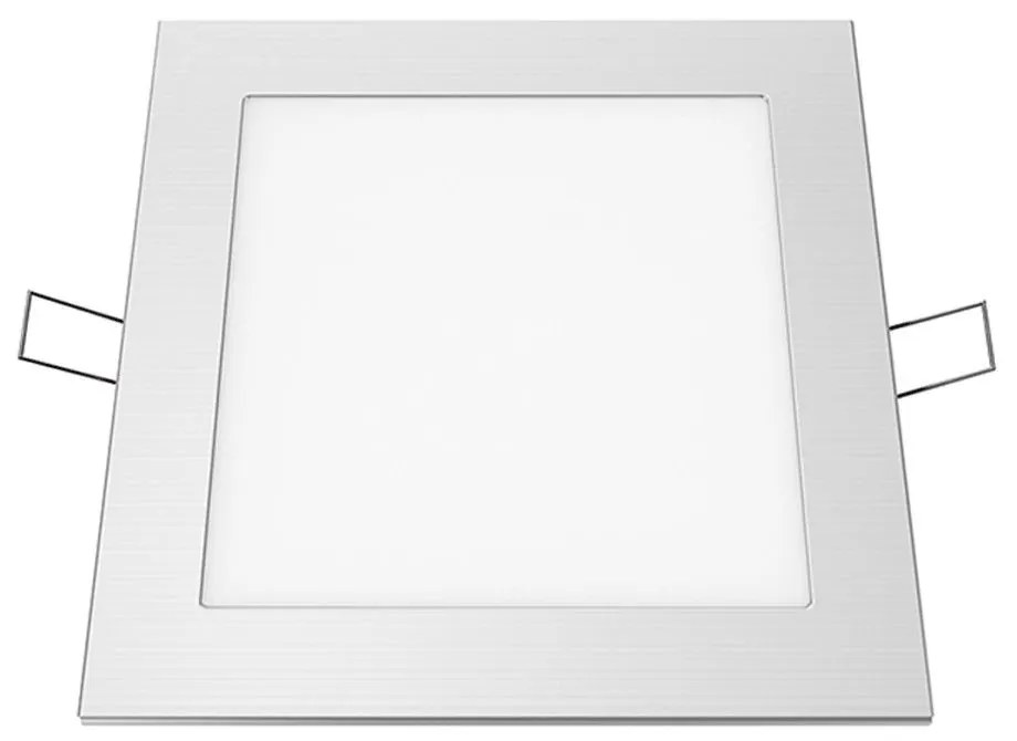 Πάνελ Χωνευτό Plato Led Slim PLATO1240SNM 12W 4000K Silver Aca Τετράγωνο