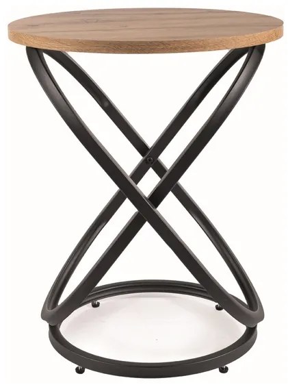 ŁAWA EOS E DĄB ARTISAN/CZARNY FI45 DIOMMI-80-3272