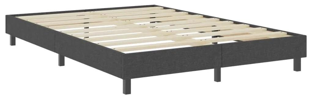 Κρεβάτι Boxspring Σκούρο Γκρι 180 x 200 εκ. Υφασμάτινο - Γκρι