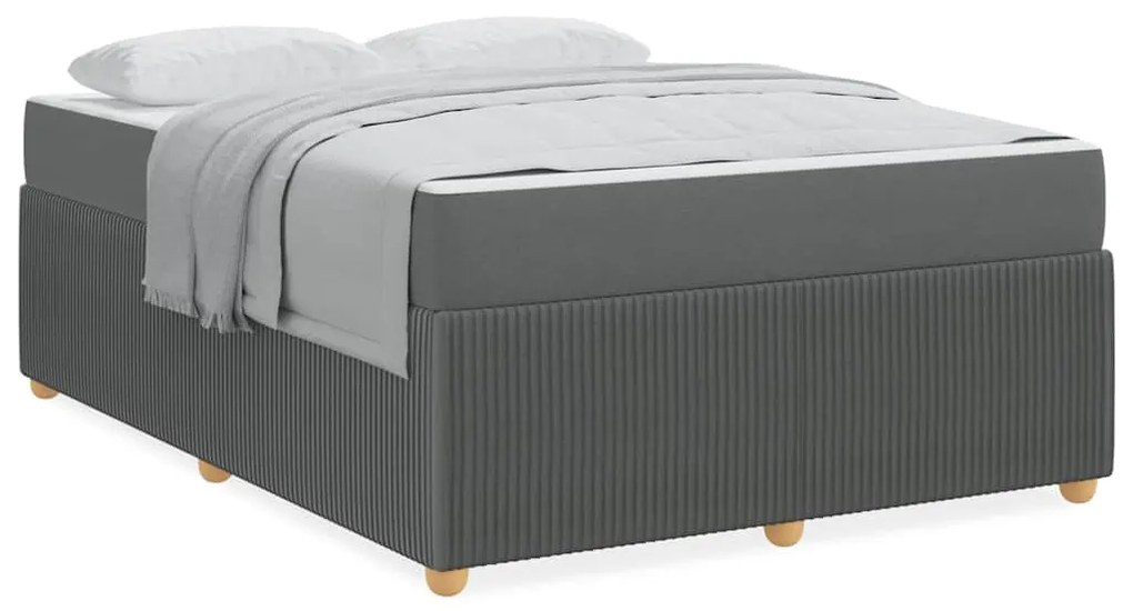 vidaXL Σκελετός Κρεβατιού Άλλο Σκούρο γκρι 160 x 200 cm ύφασμα
