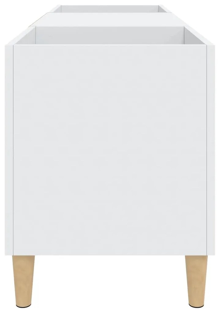 vidaXL Δισκοθήκη Λευκή 121 x 38 x 48 εκ. Επεξεργασμένο Ξύλο