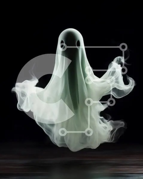 Intra Συλλεκτικό Ξύλινο Παζλ Plywood  4mm - Floating Ghost with White Smoke Σε Ξύλινο Κουτί - Διαστάσεις Puzzle: 10x10 cm – 25 κομμάτια