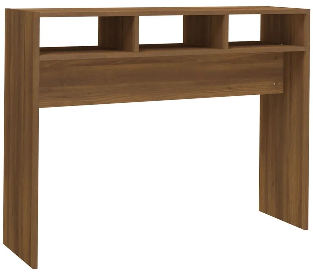 vidaXL Τραπέζι Κονσόλα Καφέ Δρυς 105x30x80 εκ. από Επεξεργασμένο Ξύλο