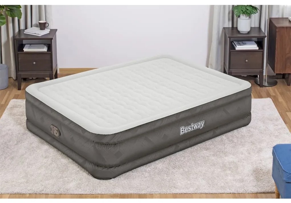 Bestway Στρώμα Ύπνου Φουσκωτό Fortech 203x152x46 εκ.+ Ενσωμ. Αντλία