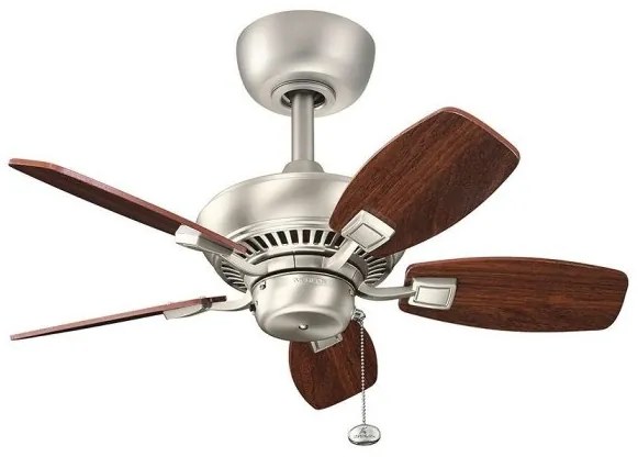 Ανεμιστήρας Οροφής 53,5W Κερασιά-Νίκελ Canfield KLF-CANFIELD-30-BN Elstead Lighting-KLF-CANFIELD-30-BN-Σκ. καφέ KLF-CANFIELD-30-BN