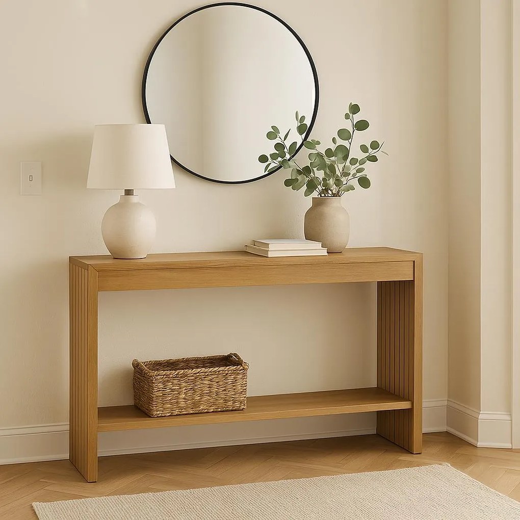 Κονσόλα Focused MDF φυσικό 120x35x74εκ 120x35x74 εκ.