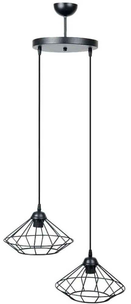 Φωτιστικό Οροφής 835-125-309 25x75cm 2xΕ27 60W Black