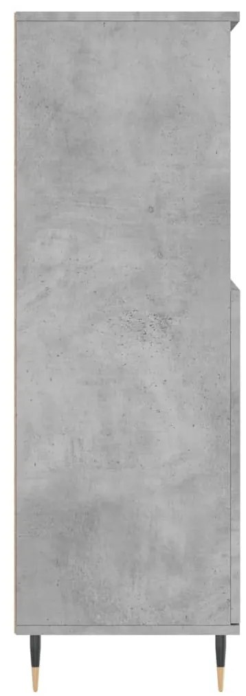 vidaXL Ντουλάπι Γκρι σκυροδέματος 60x36x110 εκ. από Επεξεργασμένο Ξύλο