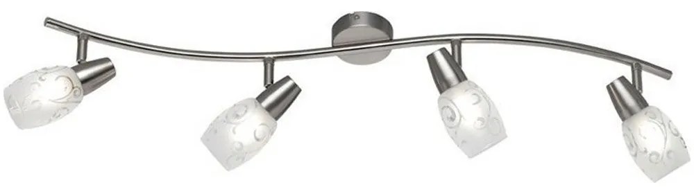 Φωτιστικό Οροφής - Σποτ Colmar R80024007 4xE14 28W 8x79x19cm Nickel Mat RL Lighting